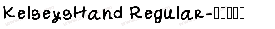 KelseysHand Regular字体转换
